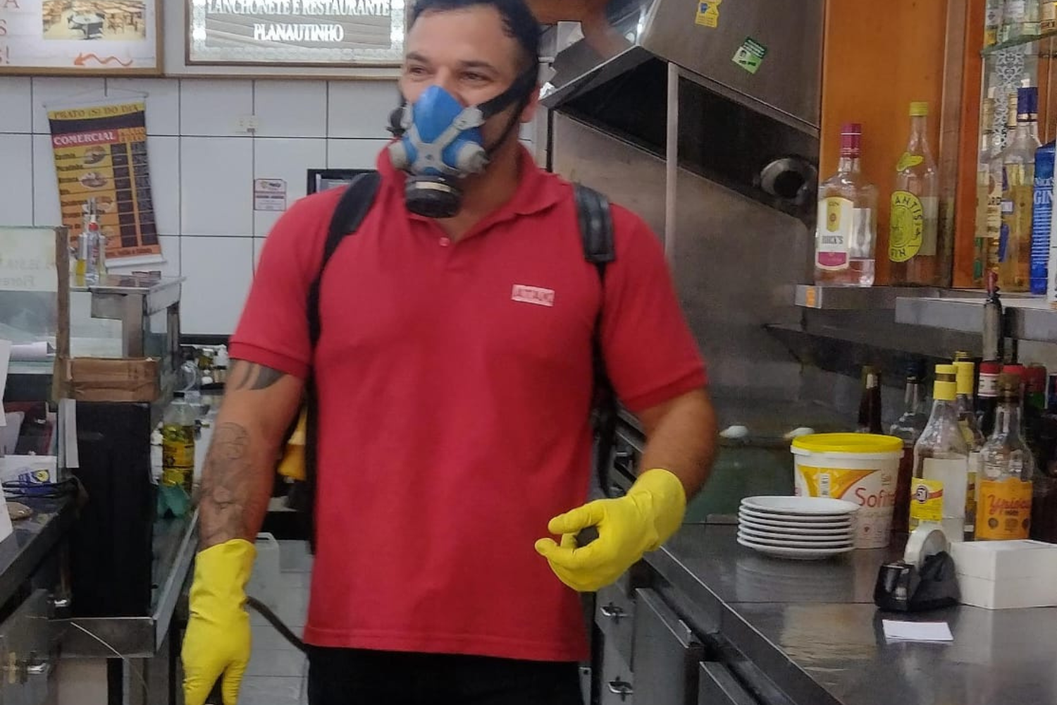 Trabalho sendo executado